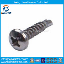 In stock stainless steel philips pan head self drilling screw